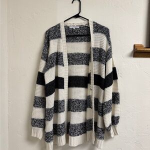 Baltic Born Monochrome Striped Cardigan